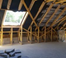 Vu de l'étage...(chambre n°2 avec velux)