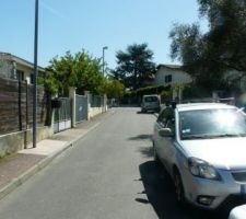 En dessous de notre maison