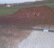 Dépose du ferraillage pour les fondations