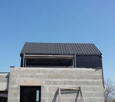 1ere face toiture en zinc noir