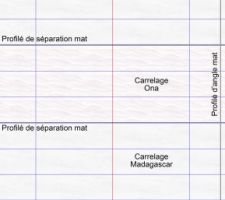 Plan de pose SdB mur de droite