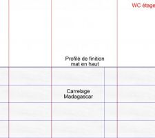 Plan de pose WC étage