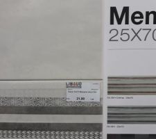 Carrelage mural salle de bains.