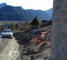 Vue de sous le porche