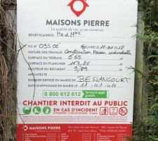 Panneau de chantier