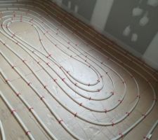 Pose des zigzags sur toutes la surface