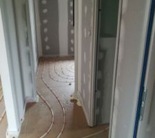 Pose des zigzags sur toutes la surface