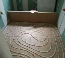 Pose des zigzags sur toutes la surface