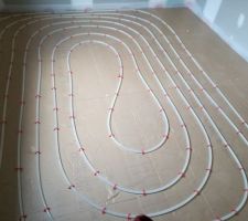 Pose des zigzags sur toutes la surface