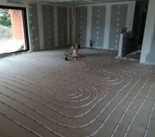 Pose des zigzags sur toutes la surface