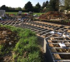 Vide sanitaire en cour de montage