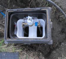 Point de distribution d'eau carrossable