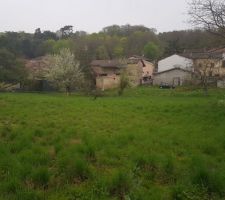 Terrain vu d en haut à gauche. On regarde le Sud