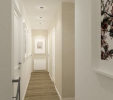 Réalisation Eva IVOS MH Déco - Couloir 1er étage