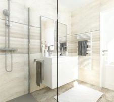 Réalisation Eva IVOS MH Déco - Salle de bain parentale R+1