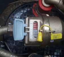 Compteur d'eau pos&eacute; aujourdhui