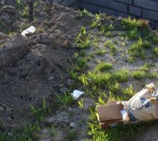 Une partie des déchets laissés