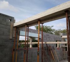 Coffrage d'une poutre ma&icirc;tresse