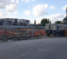 Chantier vu de l'ext&eacute;rieur