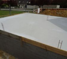 En comparaison, la dalle béton d'un voisin qui semble beaucoup plus jolie... ils n'ont pas de planelles par contre.