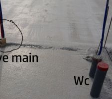 Arrivée d'eau et évacuation toilette