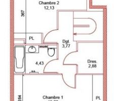 Plan du 1er etage