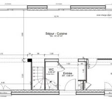 Plan du rez-de-chaussée.