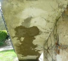 Mortier escalier ext&eacute;rieur