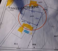Plan du cadastre num&eacute;ro de parcelle et dimensions