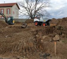 Début des travaux de terrassement