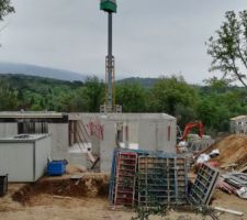 Dalle de l'&eacute;tage coul&eacute;e