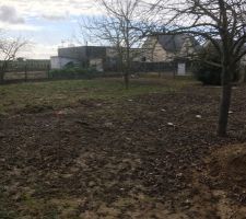 Notre terrain, déjà clos à l'achat