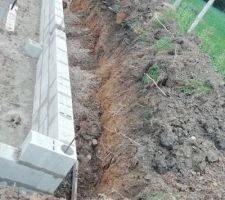 Début du vide sanitaire pignon est