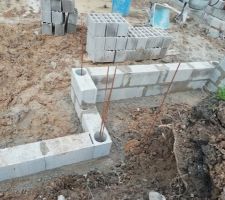 Début du vide sanitaire. Porche