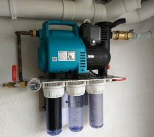 Station de pompage eau de pluie + filtration