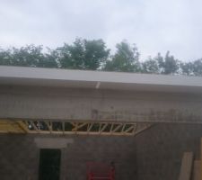 Debord de toit PVC blanc