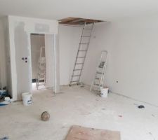 Vu sur le futur escalier