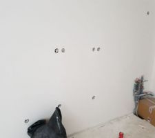 Futur emplacement des prises de la cuisine