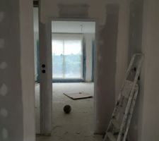 Vu de la porte d'entrée