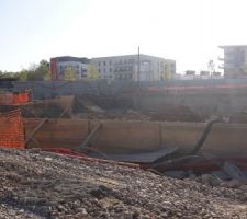 Limites du b&acirc;timent sud