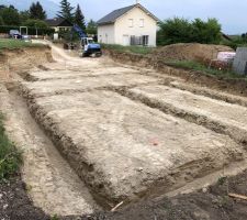 Fondations creusées pour vide sanitaire