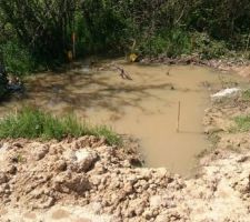 Les semelles sous l'eau du local technique piscine pendant plusieurs semaines