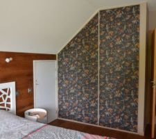 Portes du placard tapissées