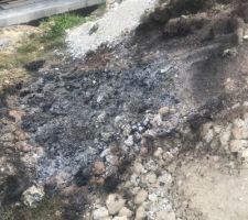 Petit feu pour faire disparaitre les palettes qui trainaient par ci par Là....