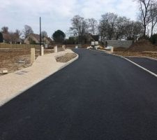 Le béton lavé en cours de réalisation