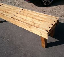 Un banc réalisé sur mesure