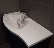 Plaque cuisson sur plan travail granit