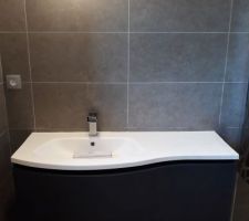 Plaque cuisson sur plan travail granit