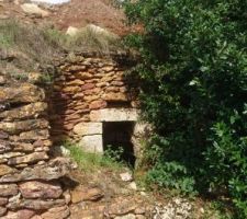 La source, pendant le terrassement