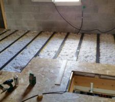Plancher presque terminé